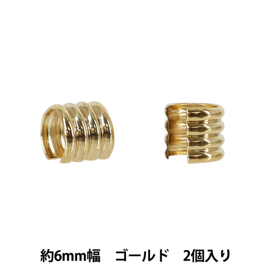 手工艺零件“6mm用图案环,2个,金色 JTMP-233"