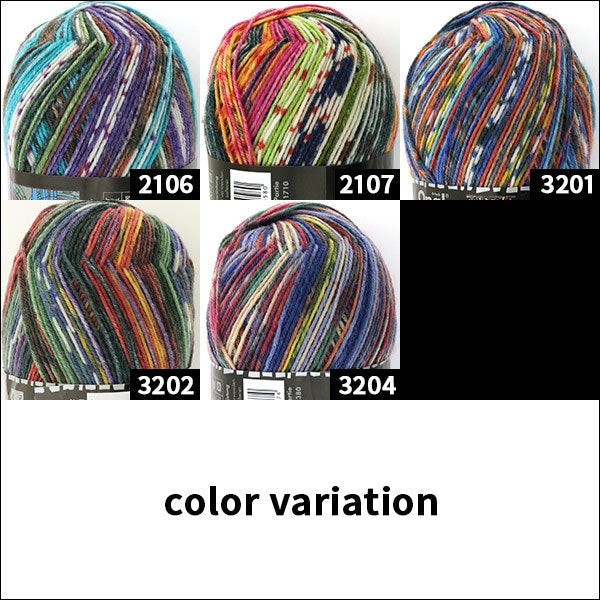 袜子纱线 纱线 “ Hundertwasser(Hindertwasser)3204颜色”蛋白石蛋白石