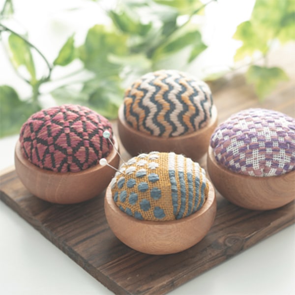 Embroidery kit "Kogin 89 Wood Bowl Wave pattern" Olympus