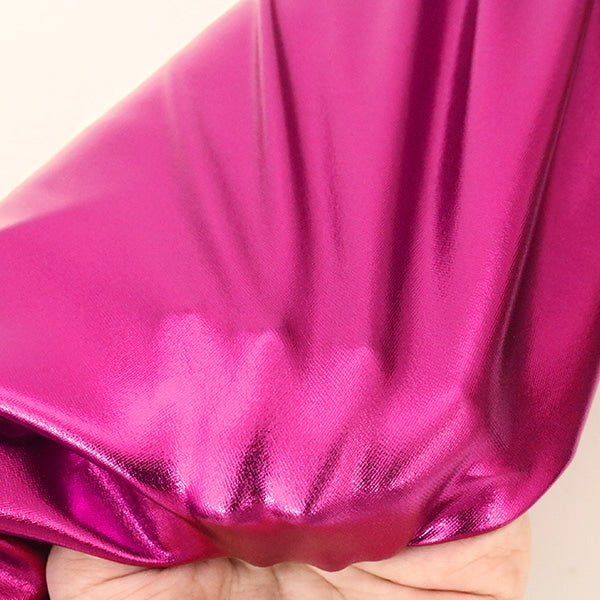 【数量5から】 生地 『コスチュームメタリックストレッチ PLA-5 ピンクパープル』