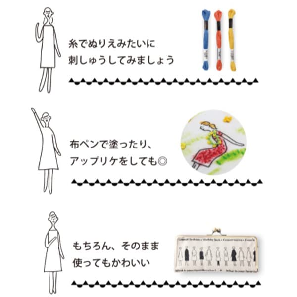 Embroidery kit "100 Neosan Mini Boat Kit Kit Kazue Nakajima 542110" LECIEN Lecien COSMO Cosmo