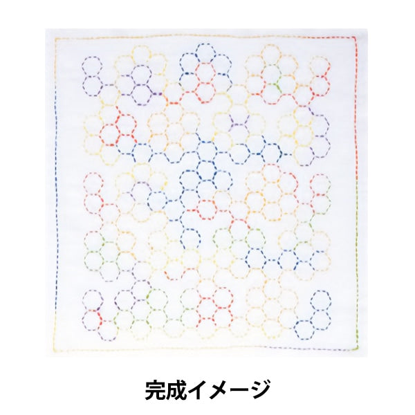 刺しゅうキット 『手縫いの花ふきんキット SASHIKO WORLD America グランドマザーズフラワーガーデン KSW-007』 Tulip チューリップ