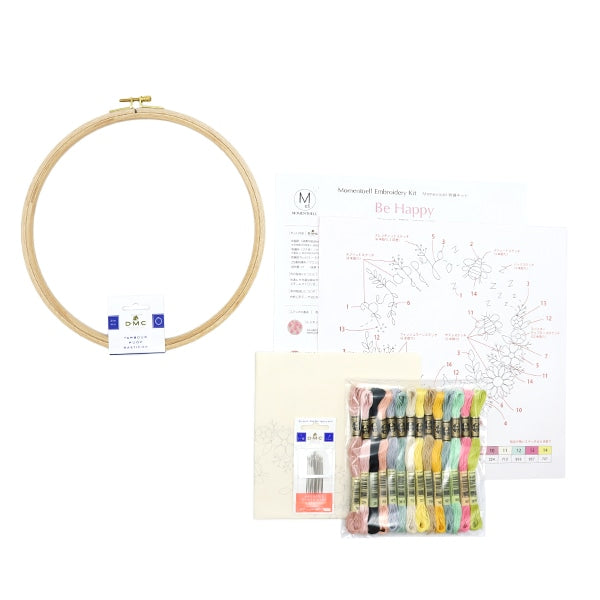 Embroidery kit "MOMENTOELL embroidery kit be Happy JY001" DMC DMSea