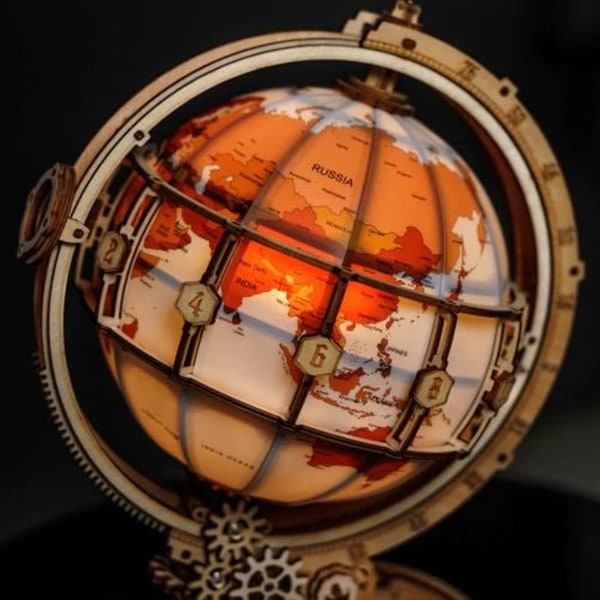 工作キット 『大型ウッドパズル アースランプ ST003』