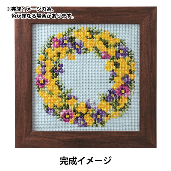 Embroidery kit "Flower arrangement that colors the season MARCH Mimosa leases 522203" LECIEN Lecien COSMO Cosmo