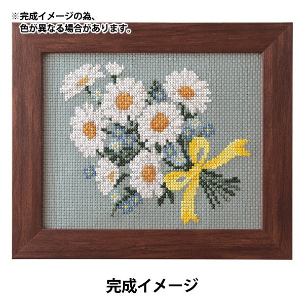 Embroidery kit "Flower arrangement to color the season november Margaret Bouquet 522211" Lecien Lecien COSMO Cosmo