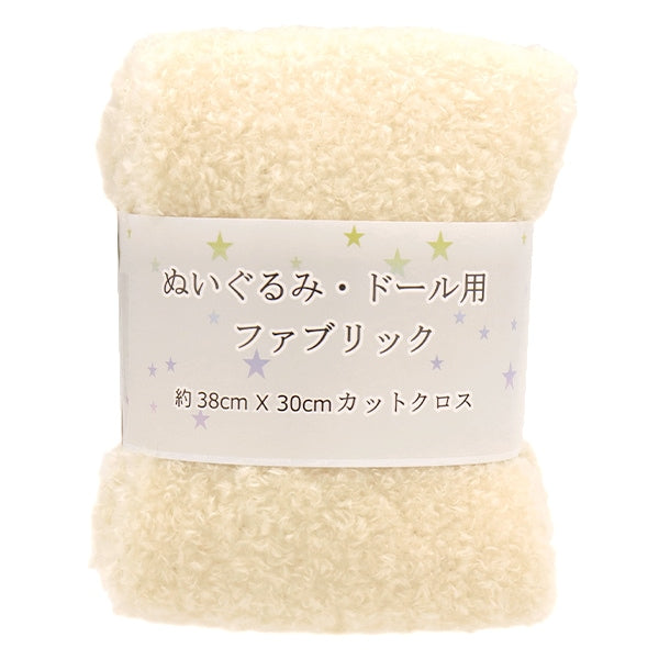織物 “毛絨玩具 /娃娃織物泰迪孔約38×30厘米,切十字象牙C-11101-93”