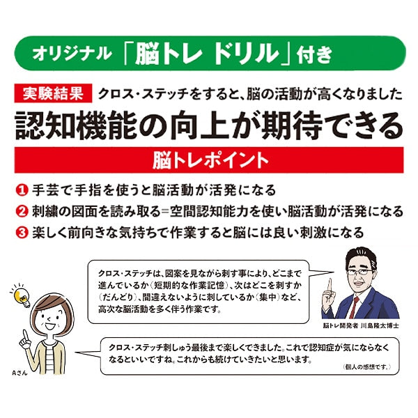 刺绣套件“脑训练手工艺杂交缝隙格蕾丝和拉皮斯蓝色YP-5”