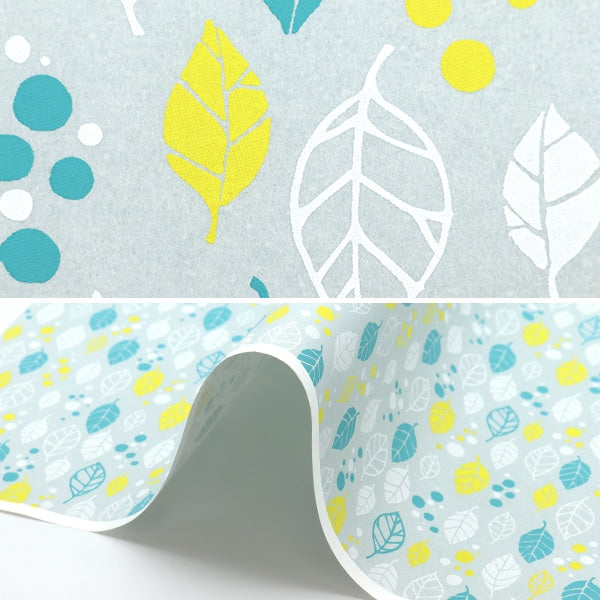 Washi "Machine Machigirou Zen Paper Nordic Pattern 8 Leaf Gray HOKUOU8"