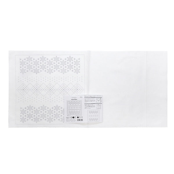Embroidery Fabric "Hanachi cloth Pack Snow Flake White H-1115" Olympus