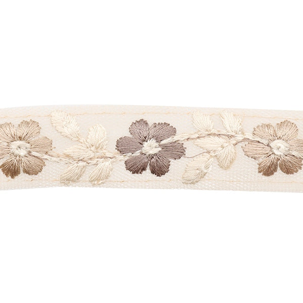 【数量5から】 手芸ブレード 『2022 インド刺繍ブレード ベージュ×ベージュ 45136B』