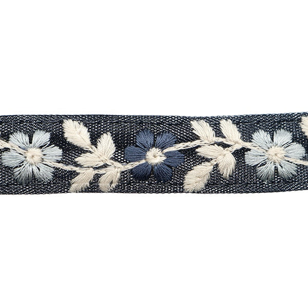 【数量5から】 手芸ブレード 『2022 インド刺繍ブレード ブラック 45136E』
