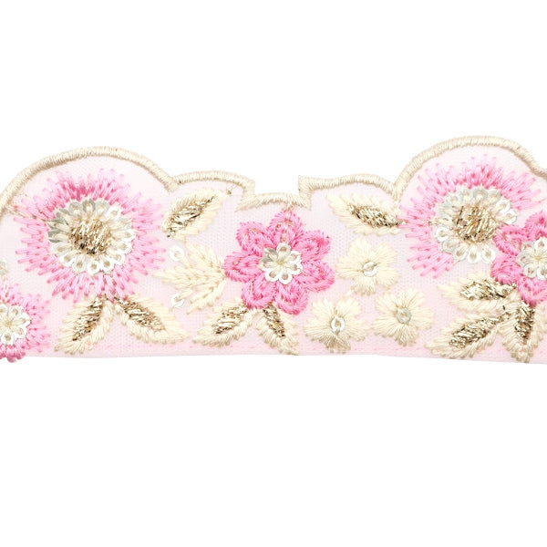 【数量5から】 手芸ブレード 『2022 インド刺繍ブレード ピンク×ピンク 45154C』