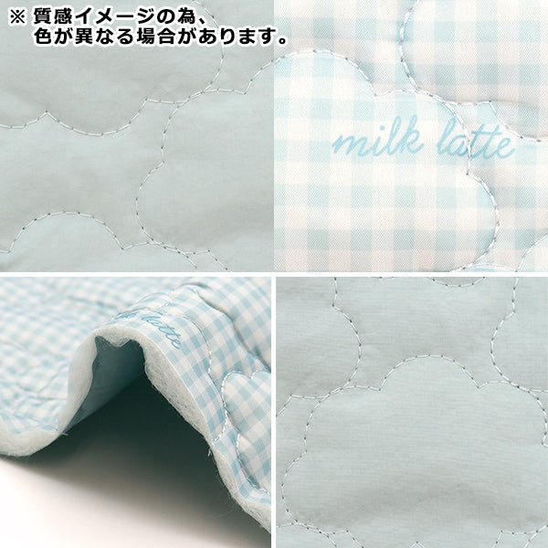 生地 『デザインキルト カットクロス 約130cm×50cm ミルクラテ くも ブラウン MLDQ-02B』