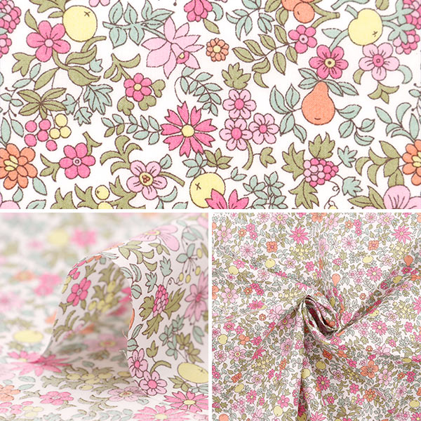 【数量5から】 生地 『リバティ・ファブリックス タナローン フルーツポンチ 3634194-24AU』 Liberty Japan リバティジャパン