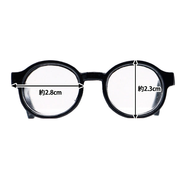 娃娃零件“娃娃眼镜6.5厘米黑色DA-G6.5-BK”