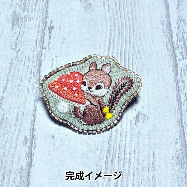 刺绣套件“ Spikapiku黑蘑菇Liss松鼠”