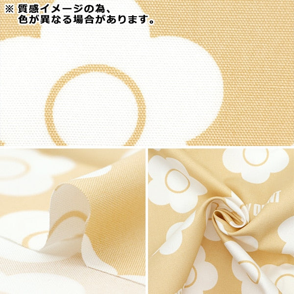 【数量5から】 生地 『オックス MARY QUANT フラワー ブラック AP1020S-2E』