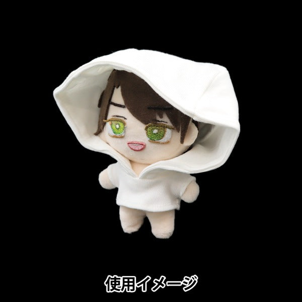 手工艺品零件“毛绒衣服简单连帽衫S大小白色MPA-4A-S”