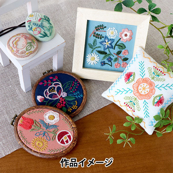 Embroidery kit "GARDEN PARTY's first French embroidery kit lesson lever2 gp-k8" Olympus