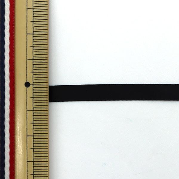 リボン 『両面サテンリボン 幅6mm×約10m巻 クロ』