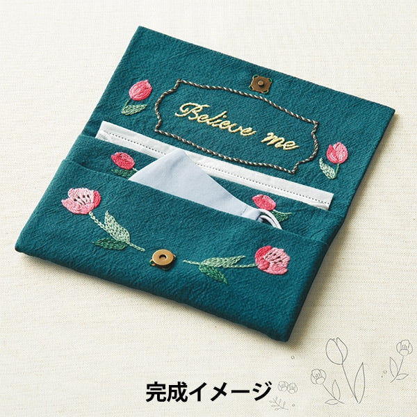 Embroidery kit "French embroidery kit kit kit flower language pouch tulip 9090" Olympus