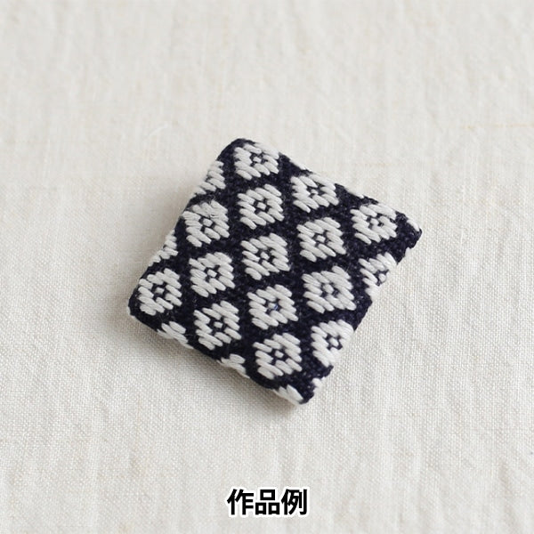 刺繡布料 “ Kogin Bloth垂直類型2顏色白色Nezu” Daruma DARUMA 橫田