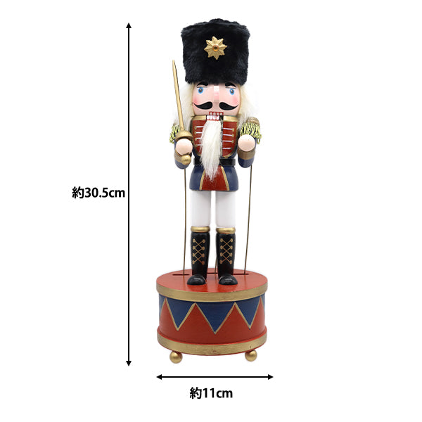 ChristmasSewing tools and accessories "Object with a walnut split doll with music BMG-24034"