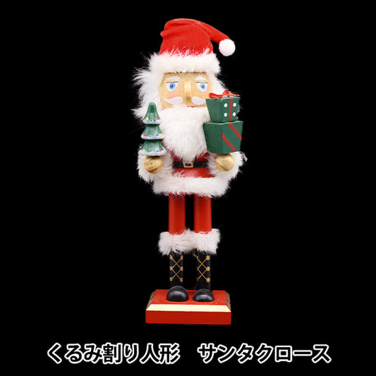 ChristmasSewing tools and accessories "Object walnut split doll Santa Claus CMG-24038"