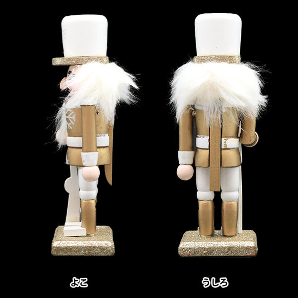 ChristmasSewing tools and accessories "Object walnut split dolls A Gold S CMG-24039G1"