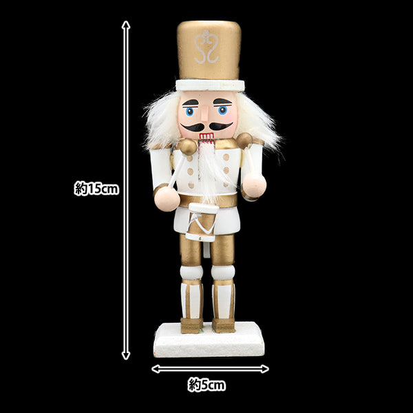 ChristmasSewing tools and accessories "Object walnut split dolls B Gold S CMG-24039G2"