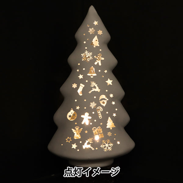 クリスマス雑貨 『ランタン ツリー型 ホワイト CMG-24064W』