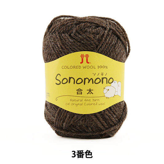 秋冬纱线 “ Sonomono（Sonomono）Jota 3（Brown）Bard” Hamanaka