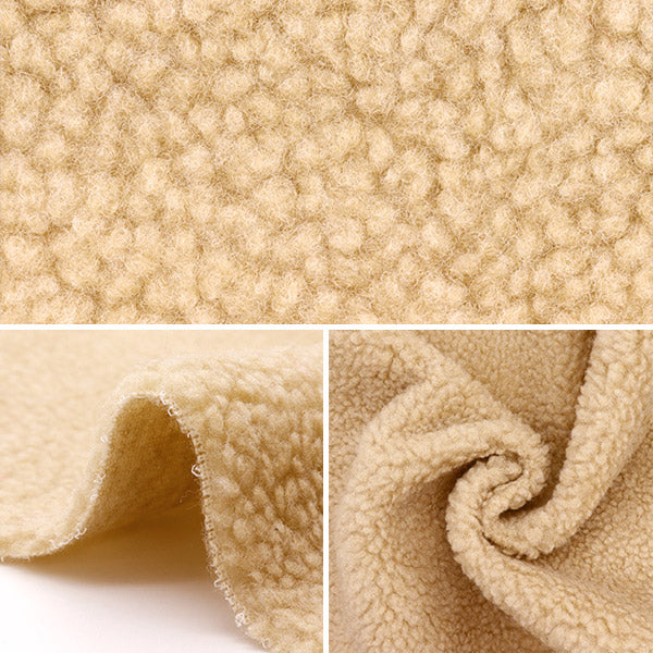 [Quantity starting from 5] Fabric "Sheep boa beige 4000-806"