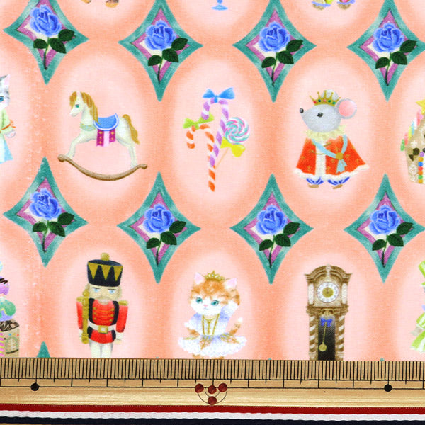 [Quantity starting from 5] Fabric "60 Loan Digital Print 22fabric Twinkle Toy Pink Beige DP-4440-2A"