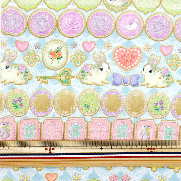 [Quantity starting from 5] Fabric "22fabric Cotton 60 Loan Digital Print Icing Cookie Sax DP-4440-7B"