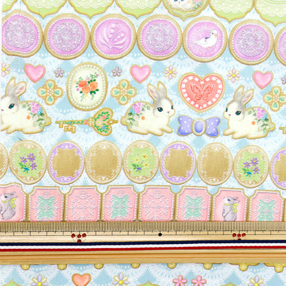 [Quantity starting from 5] Fabric "22fabric Cotton 60 Loan Digital Print Icing Cookie Sax DP-4440-7B"