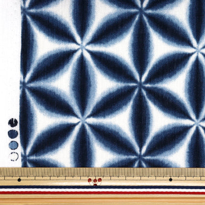 [Quantity starting from 5] Fabric "Takashima Chijimi Hemp Leaves Navy R9012-1A"