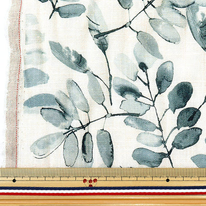 [数量从5开始] 织物 “ Toromi亚麻印刷喷墨花卉图案liryp-ink-gy" 【Yuzawaya原来的】
