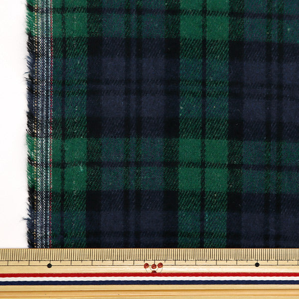 [From quantity 5] Fabric 『Fabric Wrinkle Brushed check black watch TC-CHE-1BKW"