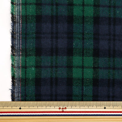 [From quantity 5] Fabric 『Fabric Wrinkle Brushed check black watch TC-CHE-1BKW"