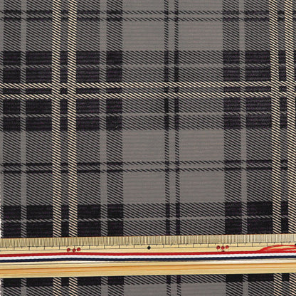 [From quantity 5] Fabric "11W Corduroy Soft Processing Check Gray COR11P-CHE-GB"