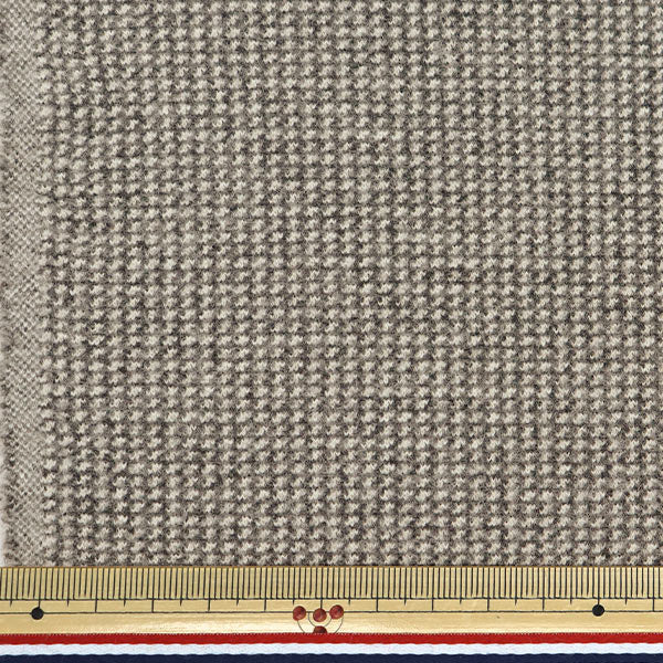 [From quantity 5] Fabric "Woollike polyester Houndstooth Charcoal WLLKP-FT-CH"