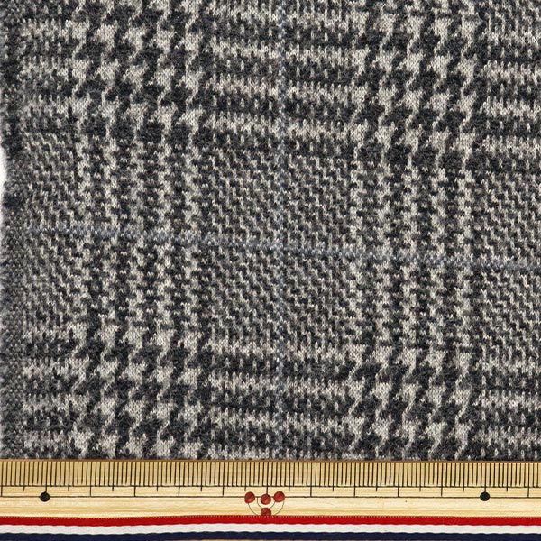 [From quantity 5] Fabric "Woollike polyester Glen Check Blue WLLKP-GC-BL"