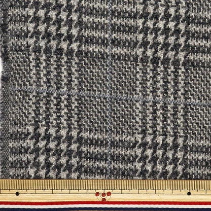 [From quantity 5] Fabric "Woollike polyester Glen Check Blue WLLKP-GC-BL"
