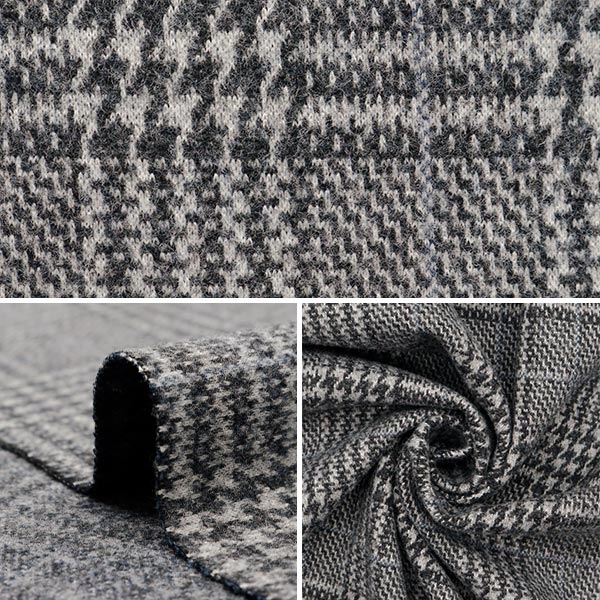 [From quantity 5] Fabric "Woollike polyester Glen Check Blue WLLKP-GC-BL"