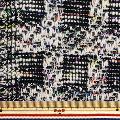 [From quantity 5] Fabric "knitTweed Black ZQ2312-3" 【Yuzawayaoriginal】
