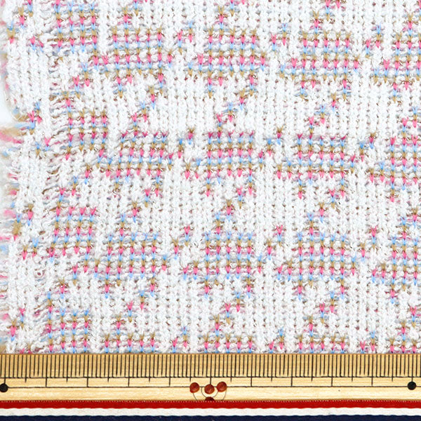 [From quantity 5] Fabric "knitTweed Pink ZQ2342-1" 【Yuzawayaoriginal】