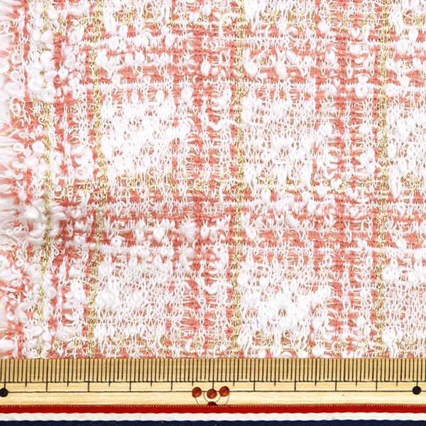 [From quantity 5] Fabric "knitTweed Pink ZQ2369-1" 【Yuzawayaoriginal】