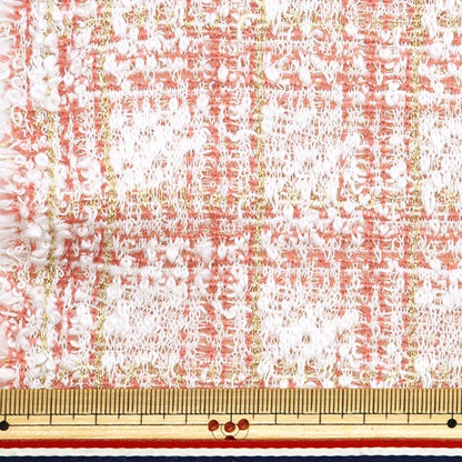 [From quantity 5] Fabric "knitTweed Pink ZQ2369-1" 【Yuzawayaoriginal】